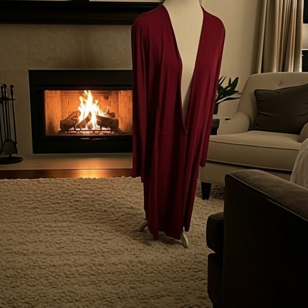 Lane Bryant Red Long Robe